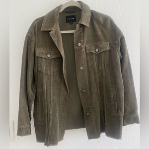 Olive Corduroy Jacket - Size Small